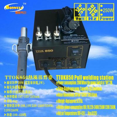 TTOK850 hot air rework station